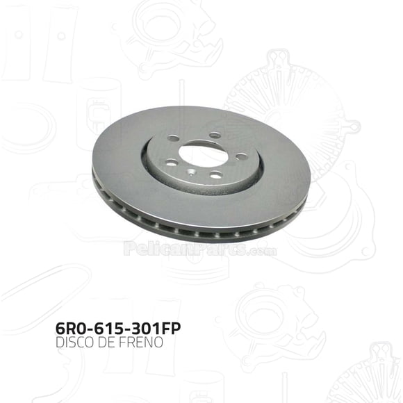 Disco Freno FP Para Volkswagen Polo 2013 - 2017
