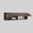 Walnut; Wood+white, variant on Wall Mounted Storage Cabinet with Flip-Up Door, Solid Wood Floating Shelf Organizer for Bedroom Office, Space-Saving Wall Cabinet for Over Desk or Sofa, Dustproof(Walnut; Wood+White,100cm/39.4in)