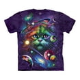 thumbnail image 1 of The Mountain Cosmic Cat Adult Unisex T-Shirt (M), 1 of 1