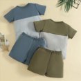 thumbnail image 4 of KPOPLK Toddler Baby Boy Clothes 3 6 9 12 18 Months 2 3T Summer Spring Shirt Tee Shorts Sleeves Set Outfits 2PCS(12-18 Months,AG), 4 of 6