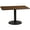 Walnut, variant on Emma + Oliver 30"x48" Rectangular Black Laminate Table Top with 24"RD Base