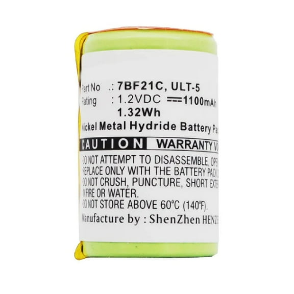 Batteries N Accessories BNA-WB-H7362 Shaver Battery - Ni-MH, 1.2V, 1100 mAh, Ultra High Capacity Battery - Replacement for Braun 7BF21C Battery