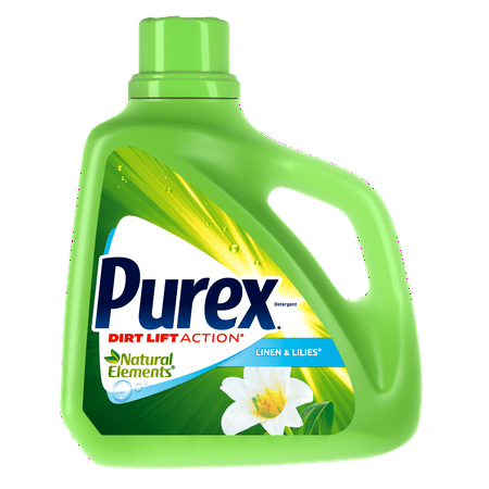 Purex Liquid Laundry Detergent, Natural Elements Linen & Lilies, 150 Fluid Ounces, 100