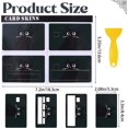 thumbnail image 2 of 8 PCS Black Cat Credit Card Skin Sticker,Waterproof PVC 4 In 1 Debit Card Cover Sticker Personalizing Protection Decal for Credit Debit ID Card, 2 of 6