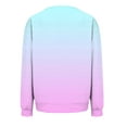 thumbnail image 5 of Women's 2025 Autumn Solid Color Round Neck Long Sleeve Oversized Loose Fit Pullover Sweatshirt for Casual Comfort Daily Wear, Street Style Fashion and Versatile Outfits Pink XXL, 5 of 9