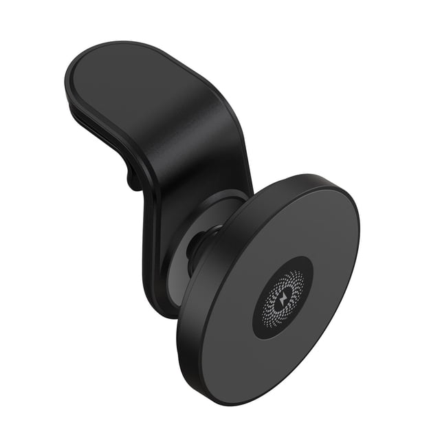 de coche inalámbrico 15W Carga rápida Montaje de ventilación de aire Tablero de instrumentos Rotación de 360 degree Soporte para Negro