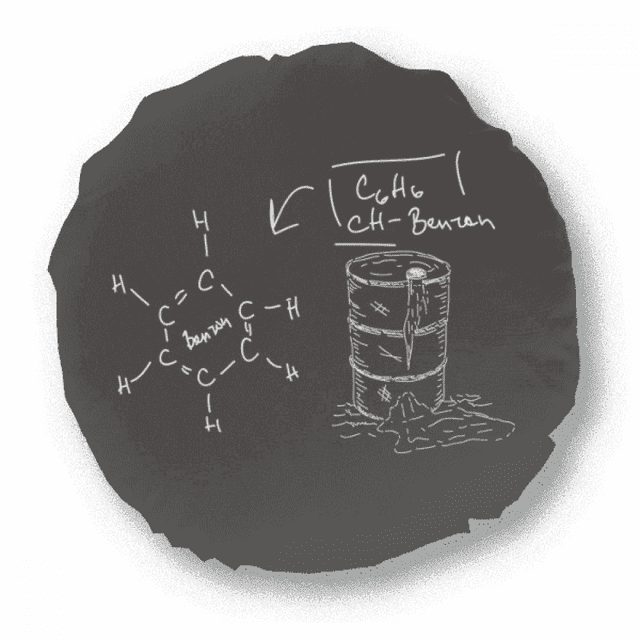 Chestry Kowledge Benzene Checal Round Throw Pillow Home Decoration Cushion