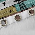 thumbnail image 4 of jejeloiu Vintage Windmill Black Out Curtains,Country Farmhouse Lodge Curtains Pack of 2 (42x63 Each) For Adults, 4 of 6