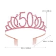 thumbnail image 5 of LEORX Birthday Decoration Girls Headdress Rose Gold 1Pcs, 5 of 5
