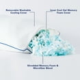 thumbnail image 4 of Subrtex Shredded Memory Foam Pillow for Sleeping with Removable Cooling Cover, Queen, 1 Pack, 4 of 7