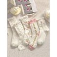 thumbnail image 5 of Zhengup Women's 5 Pairs Bow Lace Ruffled Ankle Socks, 5 of 5