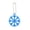 Light blue, variant on Snowflake Reflective Warning Pendant Double Side Reflective Keychain Reflector Pendants Party
