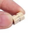thumbnail image 4 of Embedded Nut, Brass Insert, Practical M6 Molded-In Insert, Knurled Insert, Compact Easy To Use For Fastening Supplies Fastener Replacement, 4 of 8
