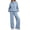 SkyBlue, variant on SUNBS 2 Piece Outfits Women Sweatsuits Drawstring Sweatshirt Lounge Sets 2025 Fall Wide Leg Sweatpants Tracksuit with Pockets