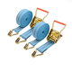 thumbnail image 1 of 2pcs Eslinga Matraca 6cm*12m 8000kg Con Ganchos Remolque AZUL, 1 of 4