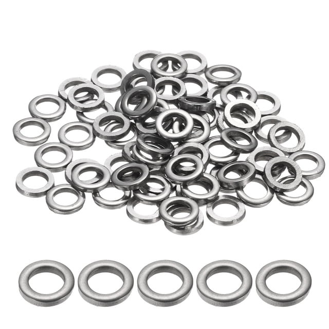 Arandela Plana M6 para Tornillo, 120Pcs Arandelas de Acero Inoxidable 304 6MM ID x 10MM OD x 2MM de Grosor (Tono Plateado)