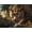 Brown, variant on Mudket Blue Eyed Stalking Leopard Jungle Canvas Wall Art, Realistic Safari Wildlife Cool Posters Print Waterproof Canvas for Man Cave Office Living Room Home Decor, Framed Ready to Hang - 12"L x 8"W