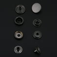 thumbnail image 3 of Metal Press Stud Snap Button Fastener for Leather Clothes Jacket Repair(black nickel 3pcs tool), 3 of 6