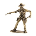 thumbnail image 2 of Cowboy Sculpture Antique Statue Table Centerpiece Brass Material for Bookshelf Cabinet TV Stand Decoration, 2 of 9