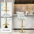 thumbnail image 6 of VIOLHEDO 2 Set Velvet Swivel Bar Stool with Adjustable Height and Comfortable Cushioned Seat, 6 of 6