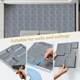 thumbnail image 6 of FLOLEOPA 30 Pack Decorative 3D Wall Panels, 29 Sq.Feet PVC Interior Wall Décor, 11.8"x11.8", Gray, 6 of 6