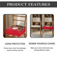 thumbnail image 5 of SEANATIVE Santa Claus Chair Covers for Dining Chairs Set of 6 Christmas Chair Seat Covers with Elastic Band Red Dinning Chair Upholstered Cover Elastic Dining Stool Covers Xmas Holiday Decor, 5 of 7