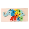 thumbnail image 3 of Rompecabezas de números de animales de madera, Rompecabezas para pequeños, Juguete de aprendizaje sensorial educativo Rompecabezas de números CUTICAT  Rompecabezas, 3 of 8
