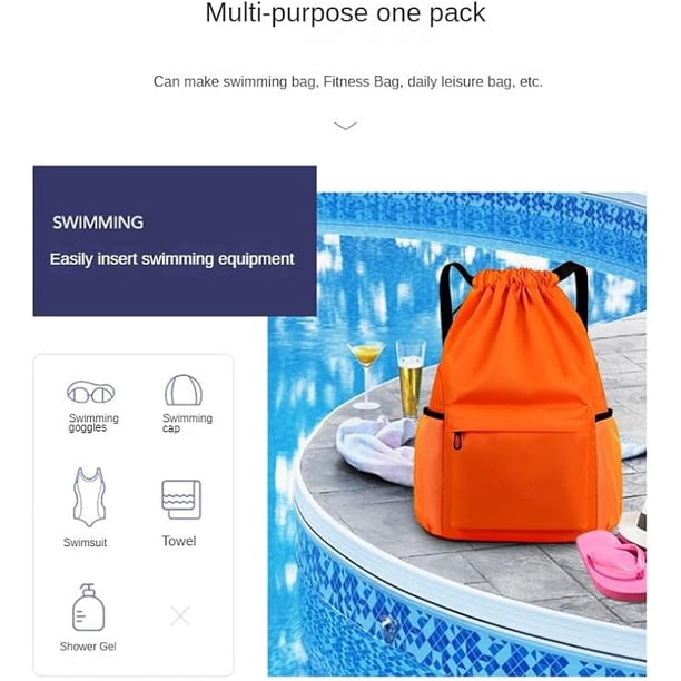 Drawstring Bag, Lightweight String Backpack with Water Bottle