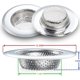 thumbnail image 2 of 2 unidades de colador de fregadero de cocina de acero inoxidable, borde ancho grande 4,5 y quot; diámetro Feliz Sencillez, 2 of 5