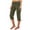 Brown, variant on Staron Summer Cargo Pants for Women High Waist Drawstring Casual Capri Pants with Pockets, Brown 3XL