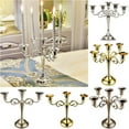 thumbnail image 2 of LingStar 3Heads/5Heads Romantic Candelabra for Wedding Props Dinning Table Hotel Decor, 2 of 9