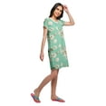 thumbnail image 4 of Moomaya Womens Round Neck Nursing Sleepwear Printed Short Sleeve Nightdress, 4 of 6