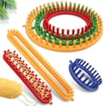 thumbnail image 2 of Rectangle Round Knitting Loom Weaving Scarf Sweater Hat Shawl Stitching Knitting Machine DIY Handmade Craft Braiding Tool Long comb teeth 26CM, 2 of 6