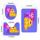 thumbnail image 3 of Maddie + Triggs Juego de 3 alfombras de baño de coral fleece: tapete de baño + alfombra de inodoro en forma de U + funda de tapa de inodoro en forma de O, 3 of 6
