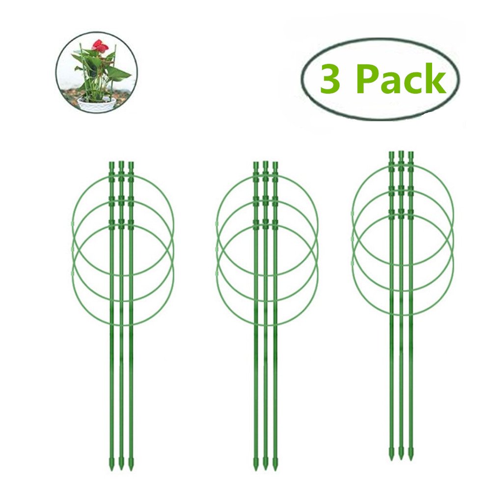 45cm Garden Plant Support Ring, Plant Support Cages 18 Inches Flower
