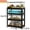 BLACK2, variant on 3-Tier Heavy Duty Metal Aquarium Stand Rack, Extra Wide Fish Tank Support for 20 Gallon Tank & 30 Gallon Long Breeder Tank, Multipurpose Reptile Terrarium Stand