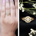 thumbnail image 3 of Rosec Jewels Lab Diamond Vintage Floral Engagement Ring (EF-VS Quality) - Ready to Gift, 18K Yellow Gold, US 13.00, 3 of 8