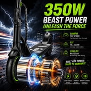 Electric Scooter for Adults, Youth & Big Kids – 19 MPH, 19 Miles Range, Foldable E Scooter with App Control, Dual Braking & Lights, Lightweight Commuting Scooter