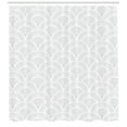 thumbnail image 2 of Ambesonne Grey and White Shower Curtain, Vintage Circles, 69"Wx84"L, Warm Taupe White, 2 of 2