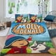 thumbnail image 2 of Molly de Denali Conjunto de sábanas temático, trío de piezas, cómodo y amigable con la piel, diseño único, regalo de decoración para el hogar para familiares, amigos y fans, 90 cm * 190 cm, 2 of 6
