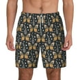 thumbnail image 3 of Uemuo Flower Butterfly Pattern Mens Swim Trunks Quick Dry Board Shorts with Mesh Lining, Stretch Beach Shorts Quick Dry No-Chafing Board Shorts-XX-Large, 3 of 9