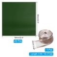 thumbnail image 2 of Unique Bargains 20 Sheets Flower Wrapping Paper, 22.8'x22.8' Floral Craft with Ribbon for Flowers Gift Packaging, Bright Green, 2 of 7