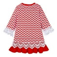 thumbnail image 2 of Toddler Girls Christmas Bowknot Princess Dress Long Sleeve Casual Party Xmas Dress, 2 of 7