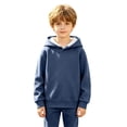 thumbnail image 6 of Xyant Kids Girls Boys Hoodies Cotton Long Sleeve Pullover Hooded Sweatshirts with Pocket (Blue,12-13 Years), 6 of 7