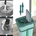 thumbnail image 4 of Flat Mop and Bucket Set with 6Pcs Squeegee Mop Pads Wash and Dry Mop Cleaning System Floor Cleaner Flat Mop for Wooden Floor, Laminate, Tiles ,Stone, Floors, 4 of 8