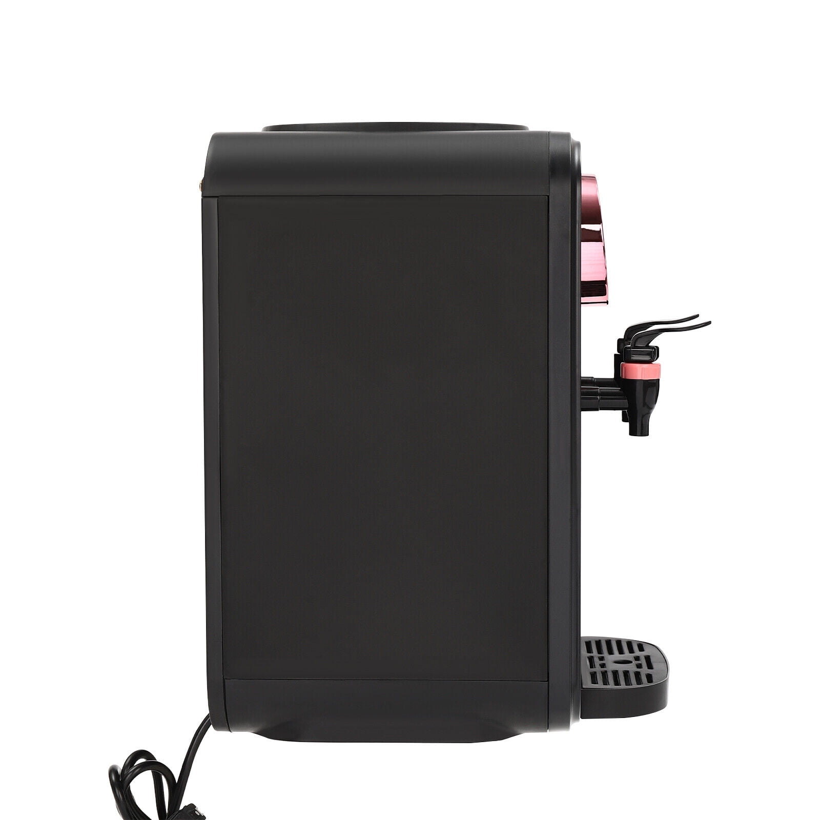 Hot/Cold Water Dispenser, Top Loading Water Dispenser Black 0.13gal Premium Countertop Water Dispenser, 10.04*9.84*14.56in