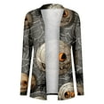 thumbnail image 4 of Women's Cardigan Fall Fashion Lightweight Open Front Printed Sweater Thin Coat Jacket Stylish Outerwear Comfortable Casual Wear, 4 of 4