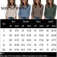 thumbnail image 2 of V Neck Long Sleeve Shirts for Women Casual Loose Tops Lightweight Tunic Sweaters, L, 2 of 6