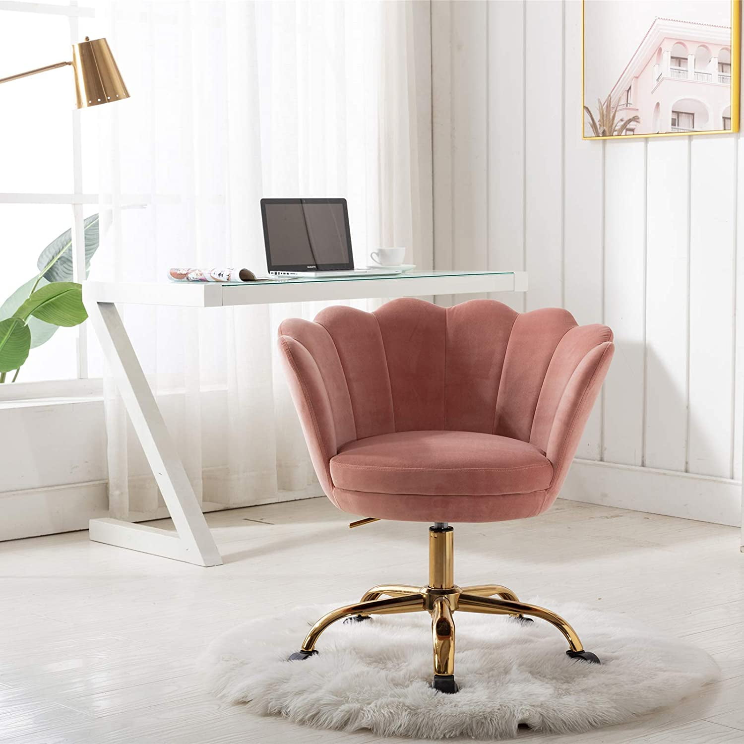 Bedroom Cute Desk Chairs For Girls - Ovios Cute Desk Chair Plush Velvet