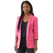 Scoop Women’s Boyfriend Blazer with Scrunch Sleeves